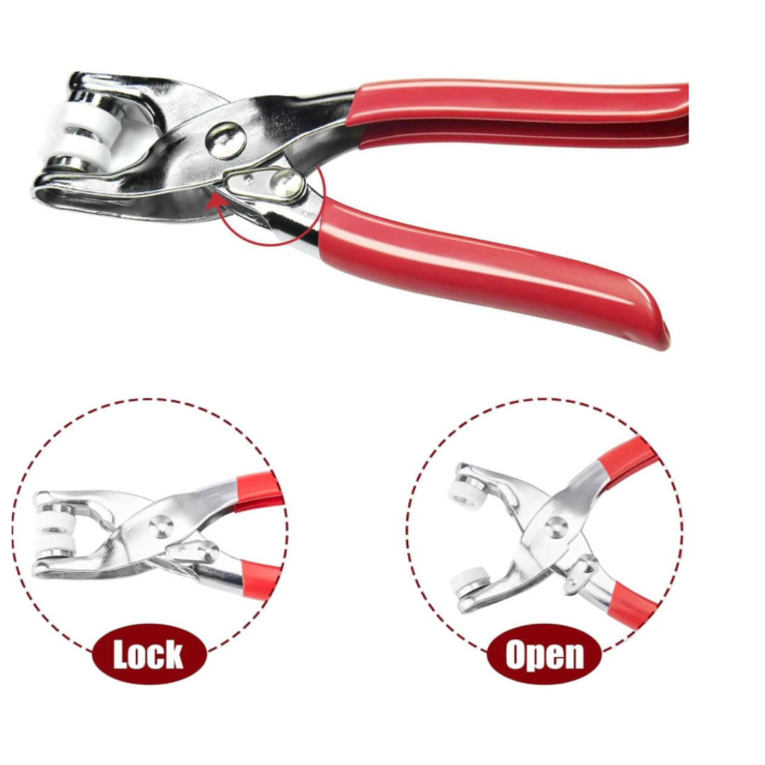  Metal Snap Button Press Plier Kit with 50 Pcs Snap Buttons