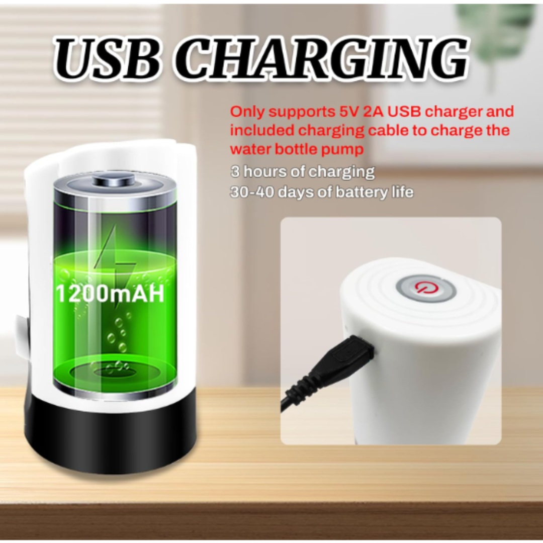 Automatic USB Rechargeable Electric Water Dispenser Pump