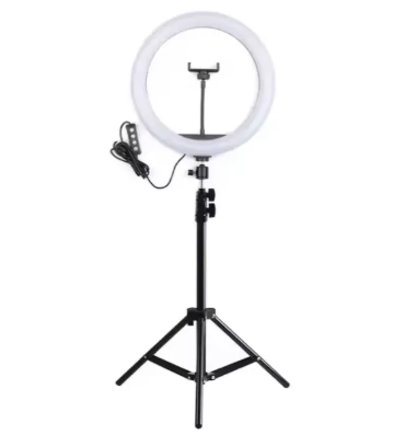 26cm Ring Light with 7ft Aluminium Tripod Stand & Mobile Holder
