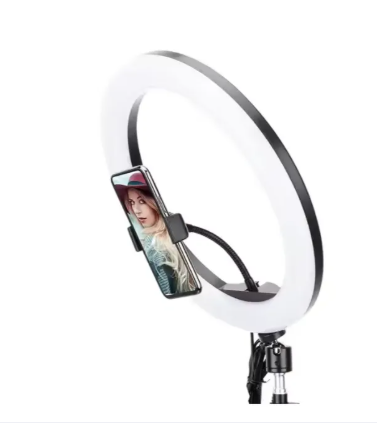 26cm Ring Light with 7ft Aluminium Tripod Stand & Mobile Holder