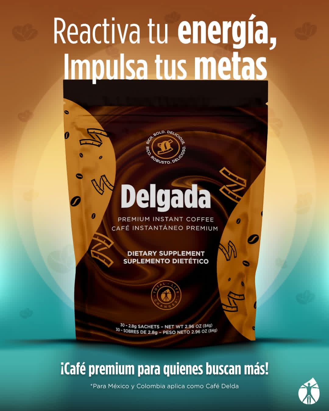 Delgada Café Instantáneo Premium