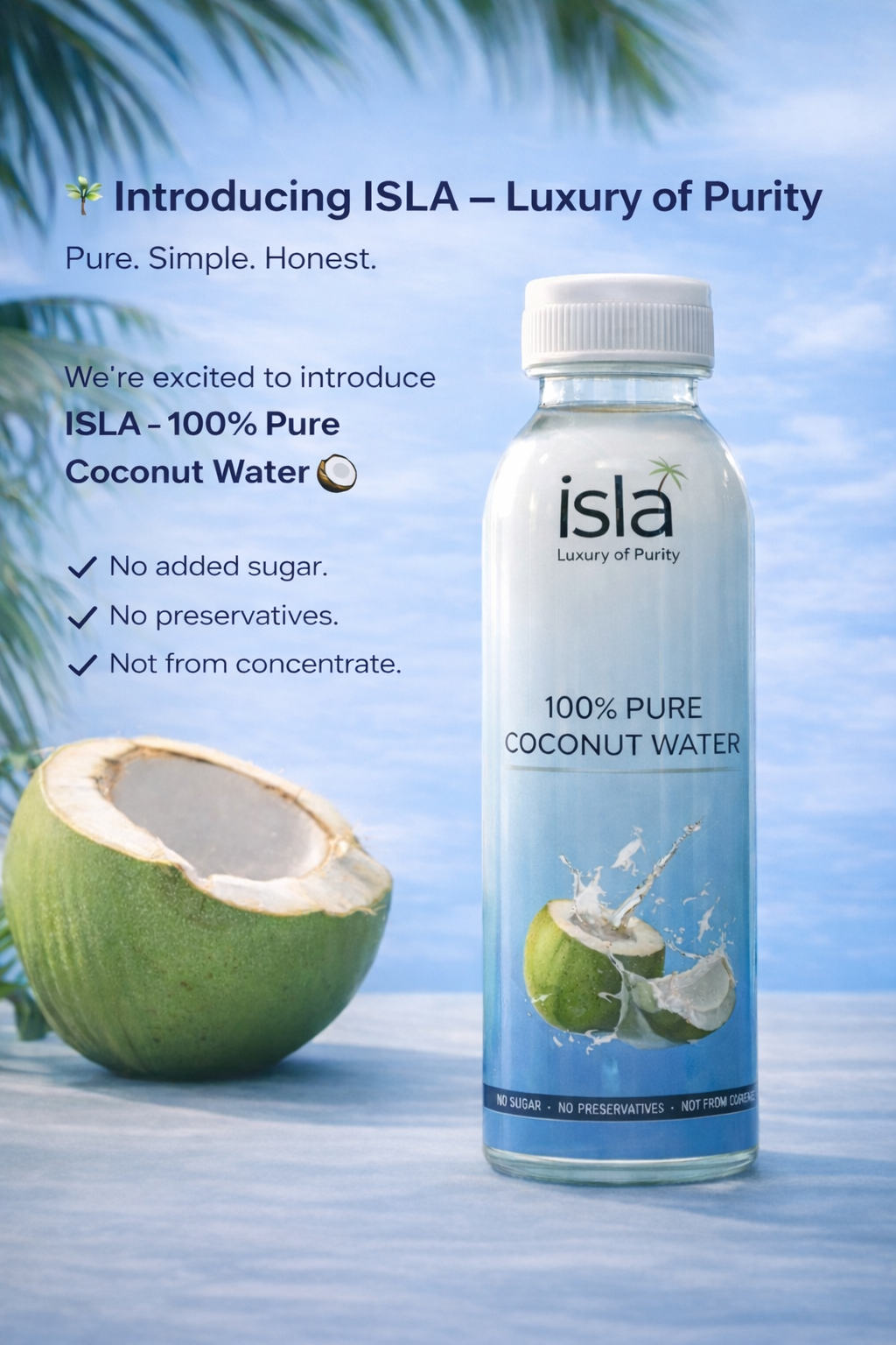 Isla - 100% pure coconut water