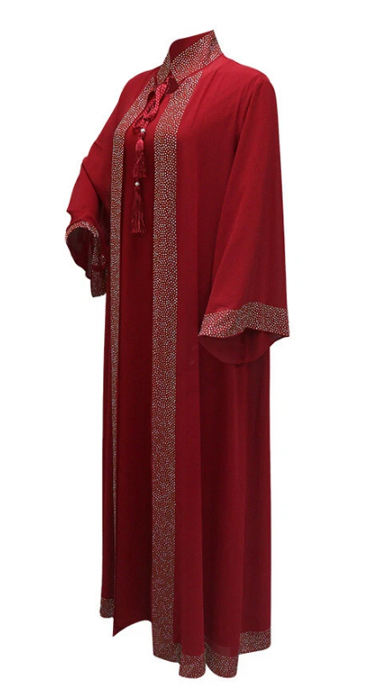 Elegant Dubai Rhinestone Abaya