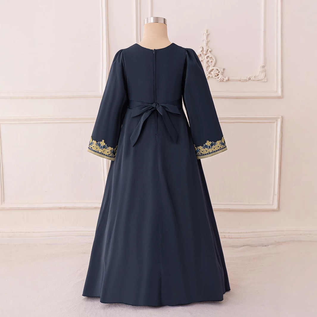 Elegant Navy Blue Princess Dress