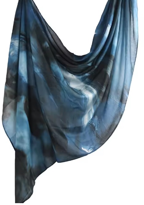 Hijab - Elegant Water Colour Print Scarf