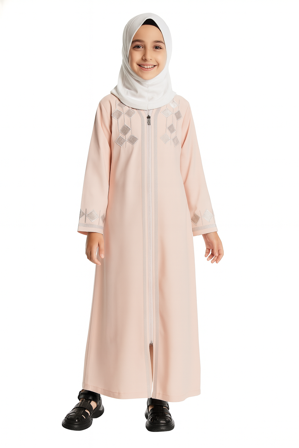 Long Sleeve Embroidered Dresses for Girls