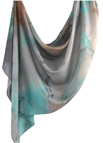 Hijab - Elegant Water Colour Print Scarf