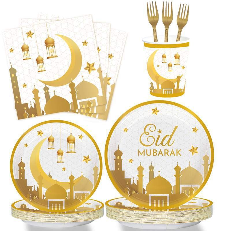 Eid Mubarak Party Tableware Set
