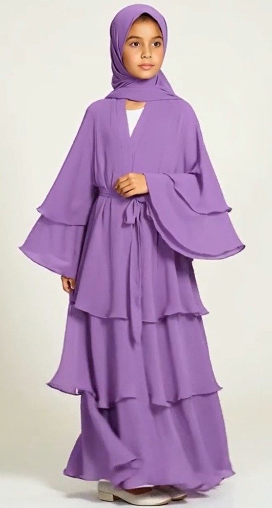 Layered Chiffon Dress for Girls