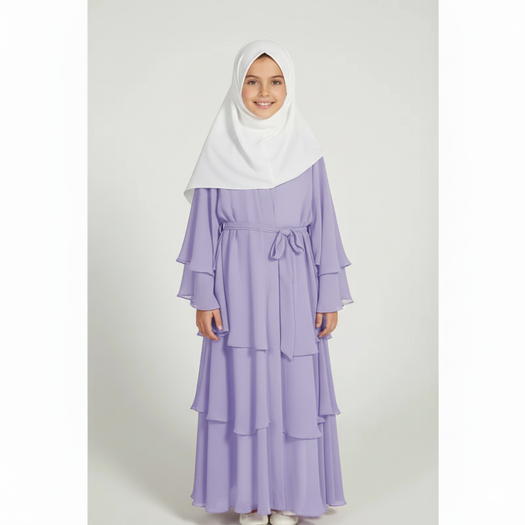 Layered Chiffon Dress for Girls