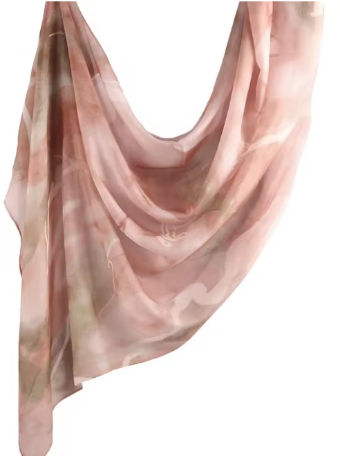 Hijab - Elegant Water Colour Print Scarf