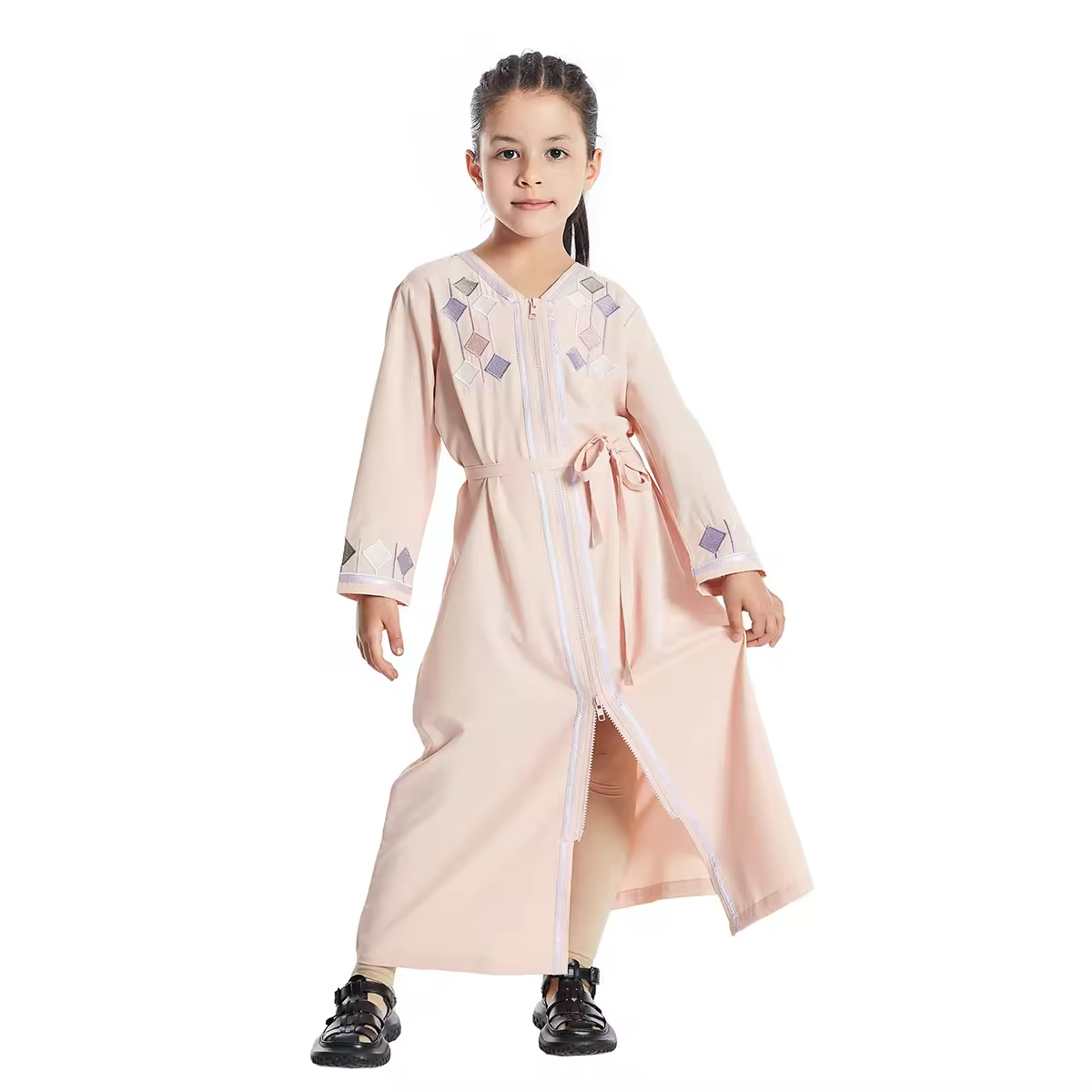Long Sleeve Embroidered Dresses for Girls