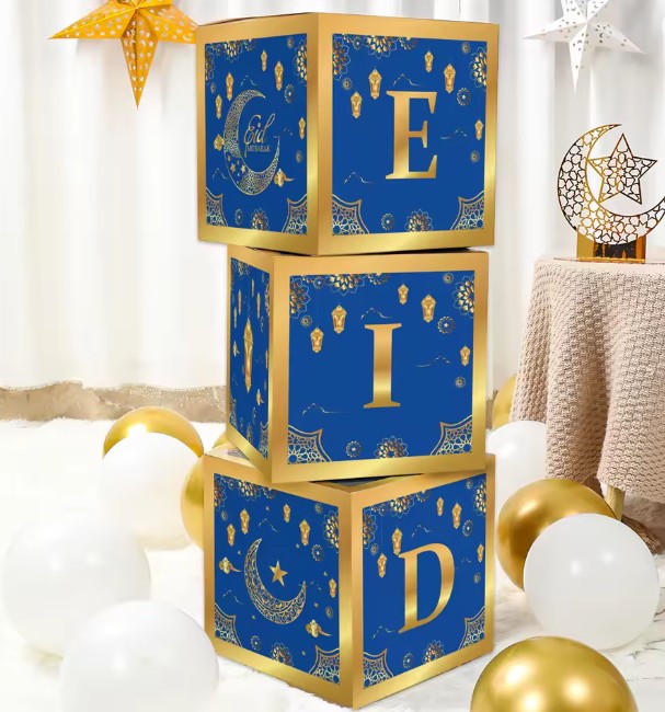 EID Decor 3-Piece Paper Boxes