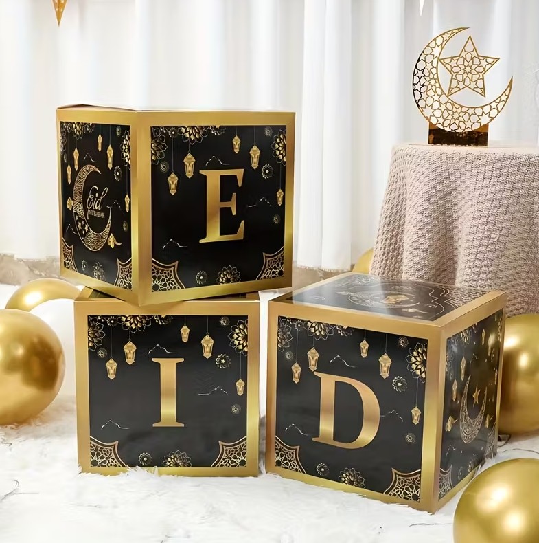 EID Decor 3-Piece Paper Boxes