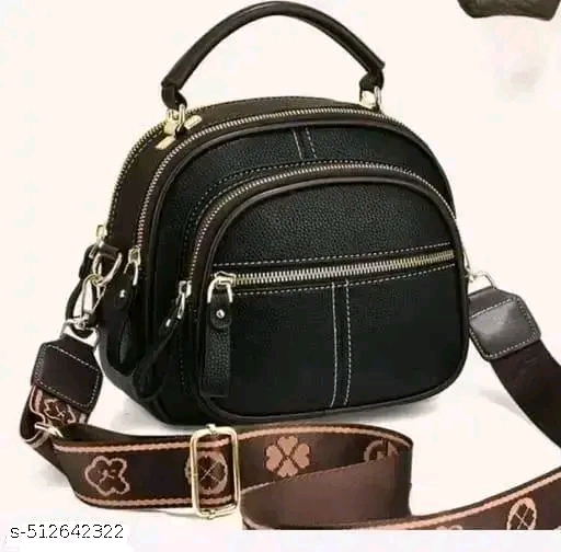 Stylish Black Leather Handbag