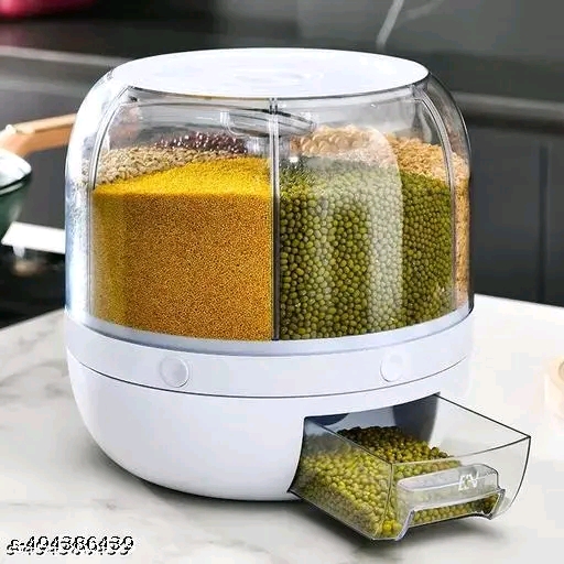 Rotating Multi-Compartment Grain Storage Container