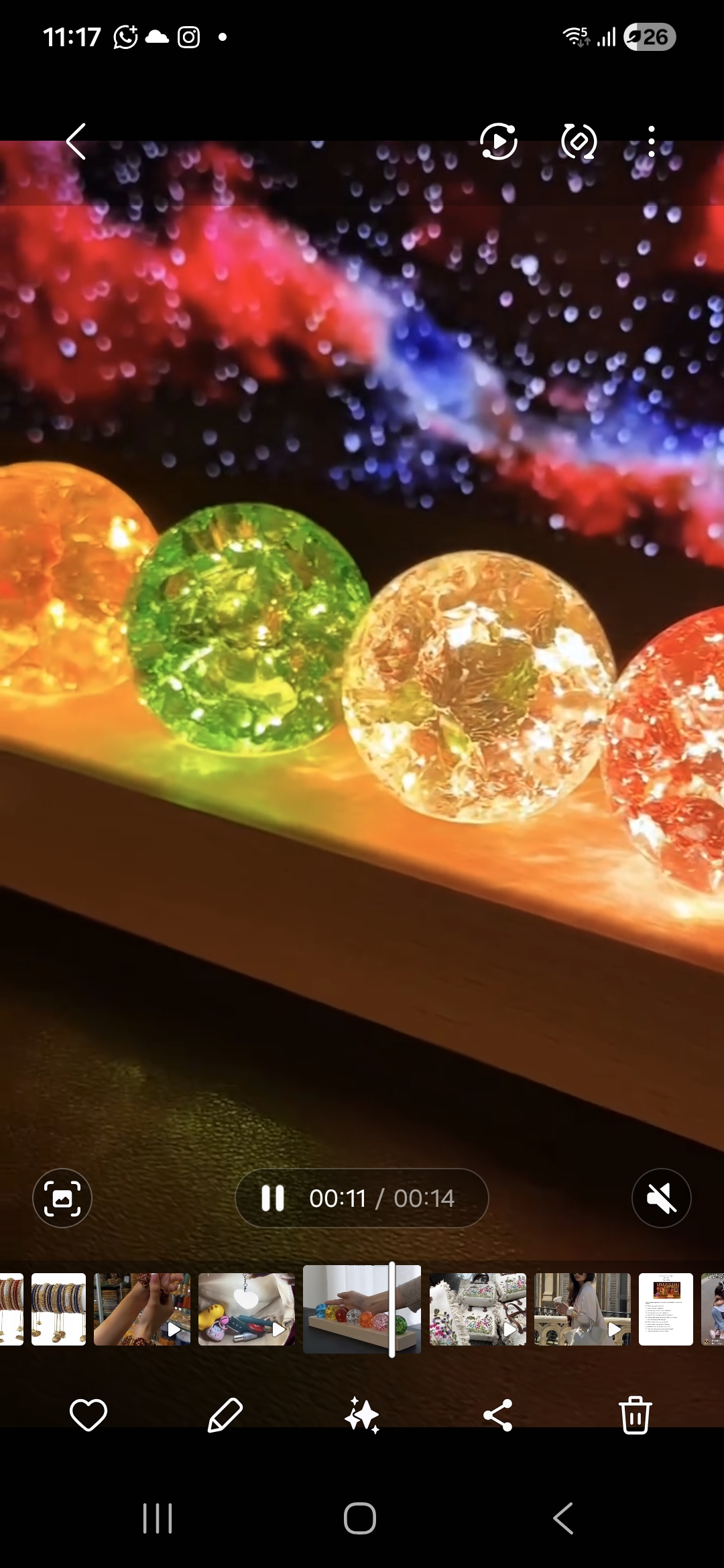 Colorful Crystal Glass Ball Set