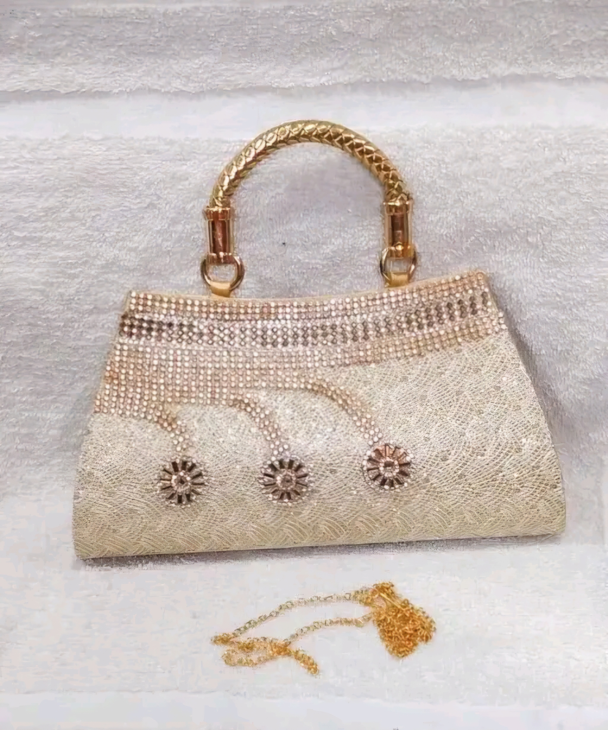 Elegant Gold Handbag