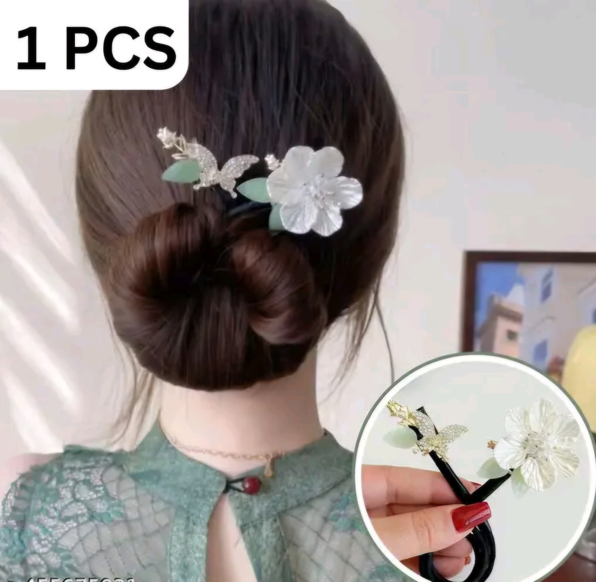 Luxury Blue Crystal Hair buns