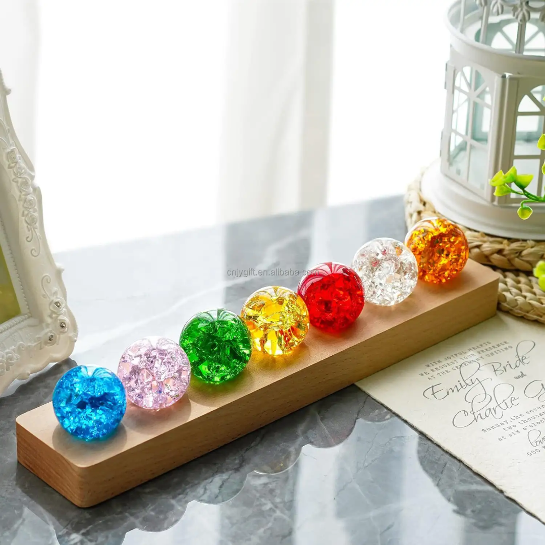 Colorful Crystal Glass Ball Set