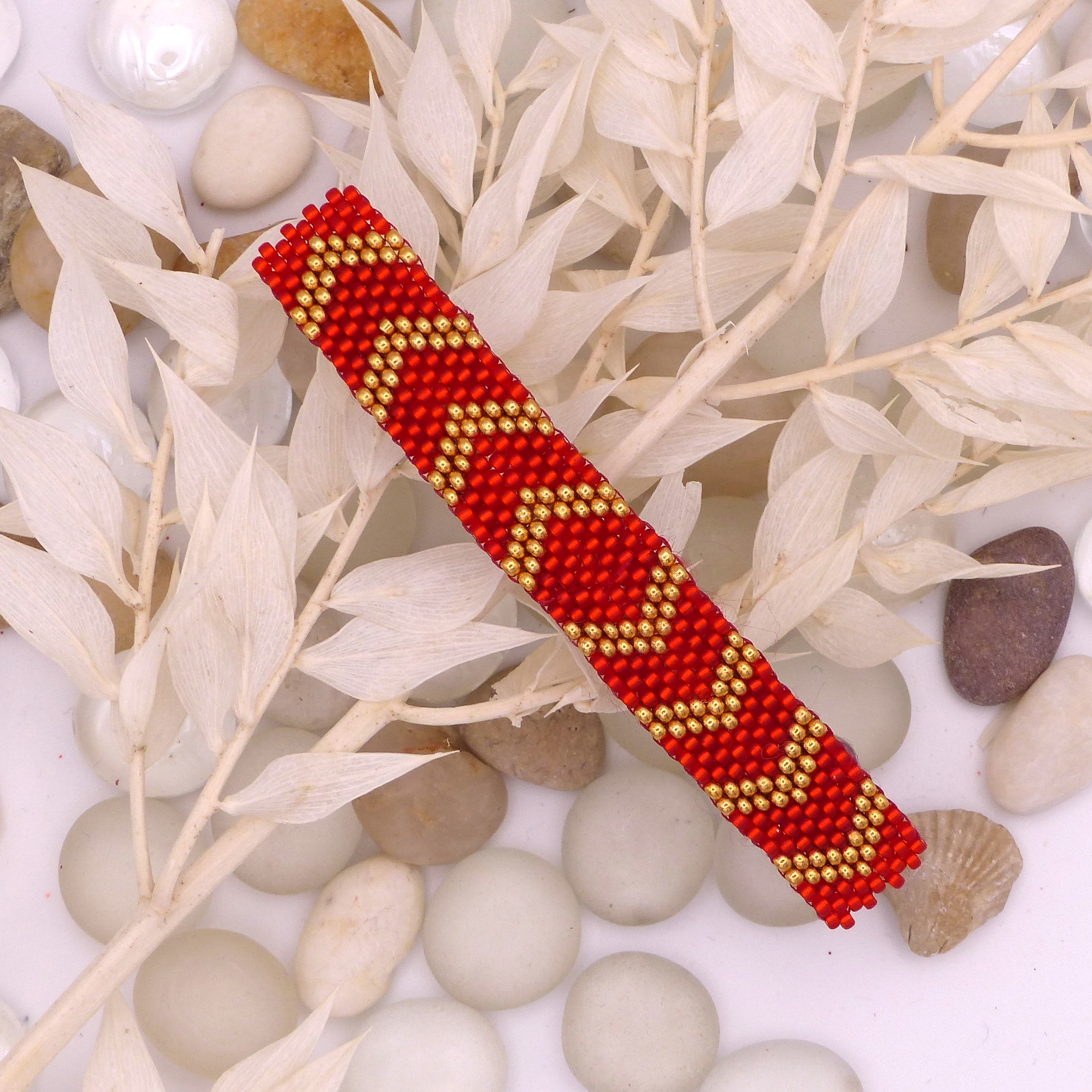 Grande Barette Chevrefeuille