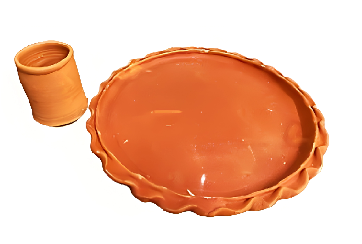 Clay Plate & Cup Set