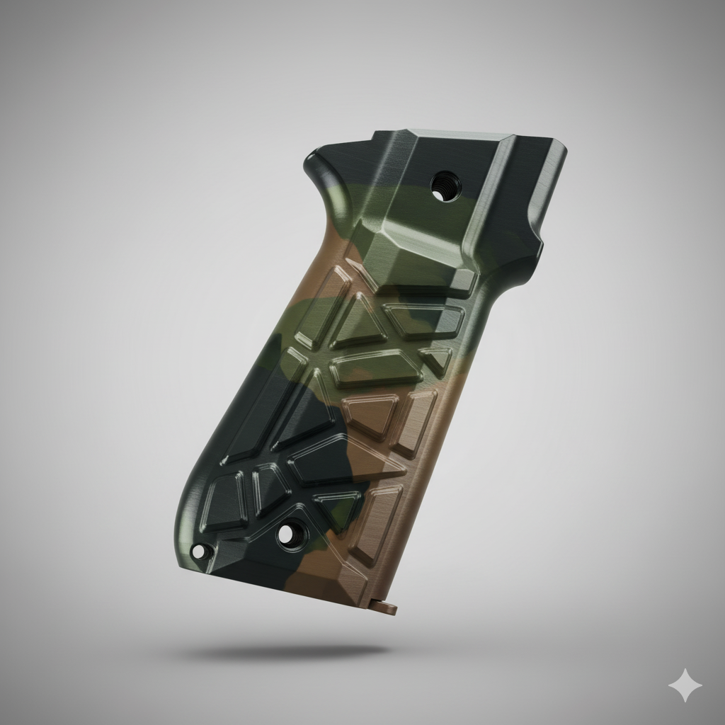 Grip 3D Camo – Poignée ergonomique en PETG haute résistance