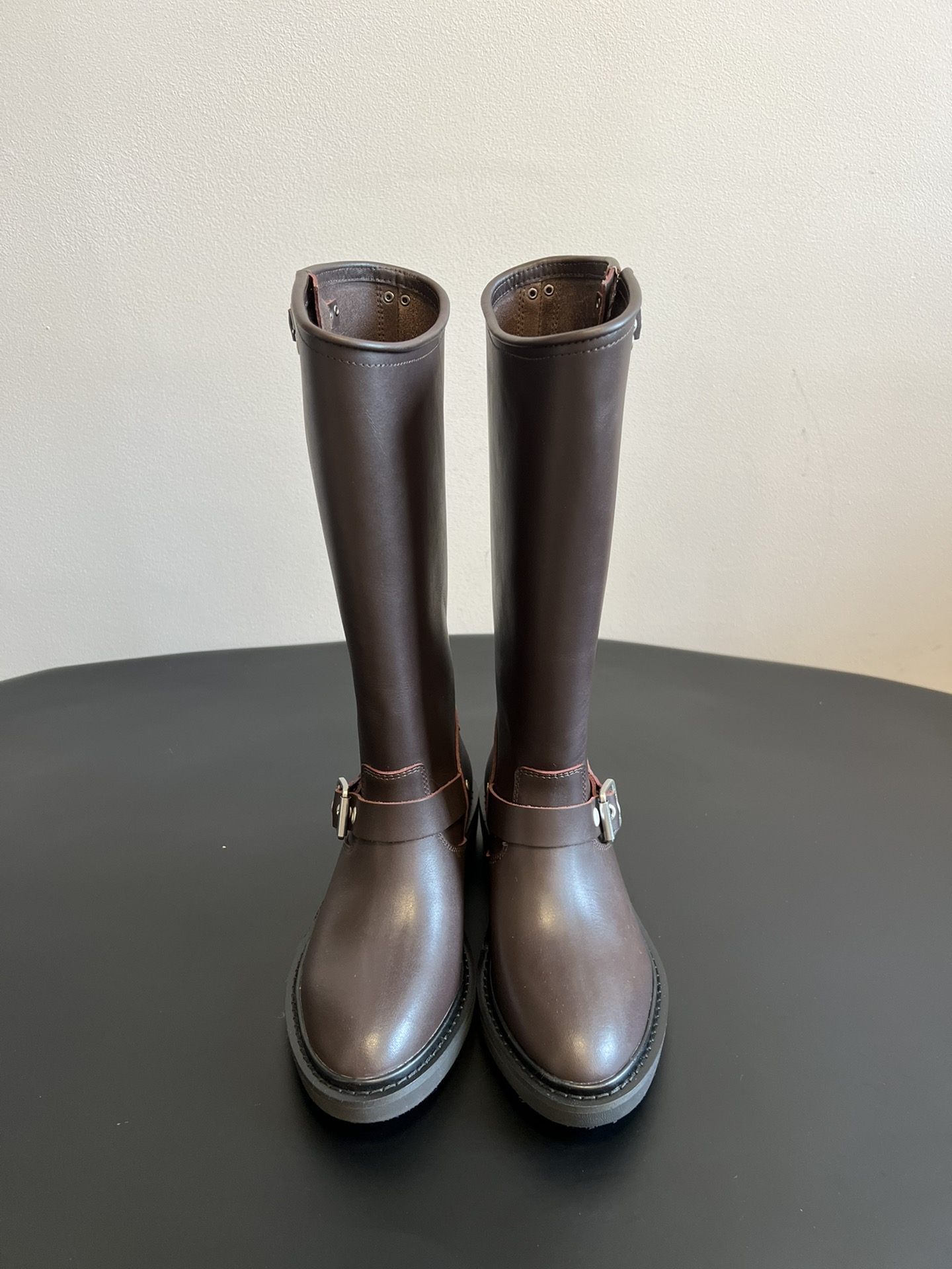 Brown Leather Engineer Boot