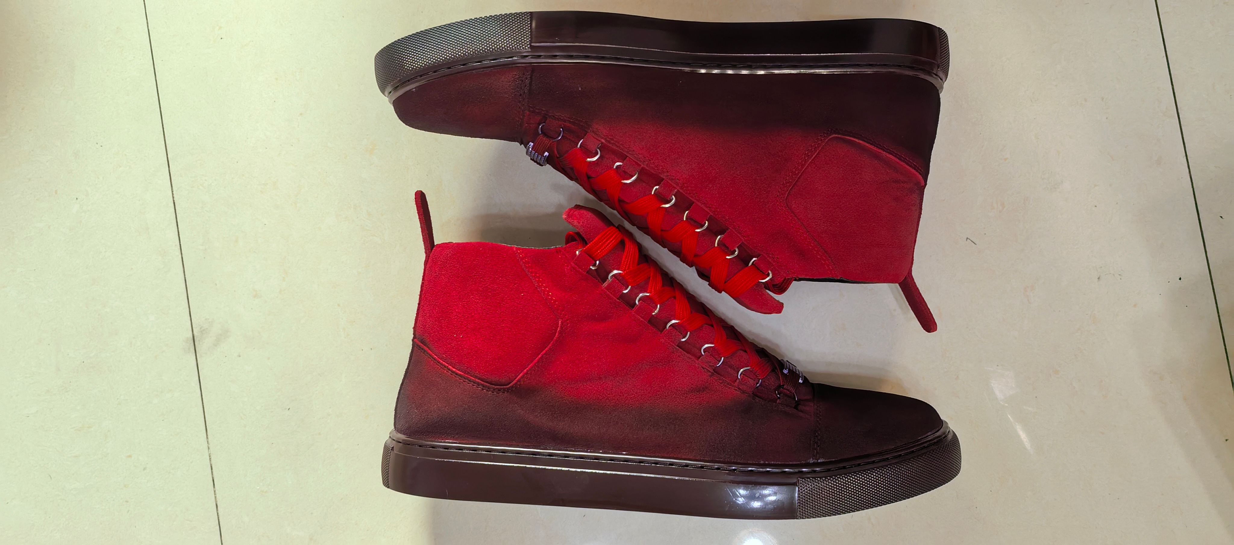 Black Leather Sneakers