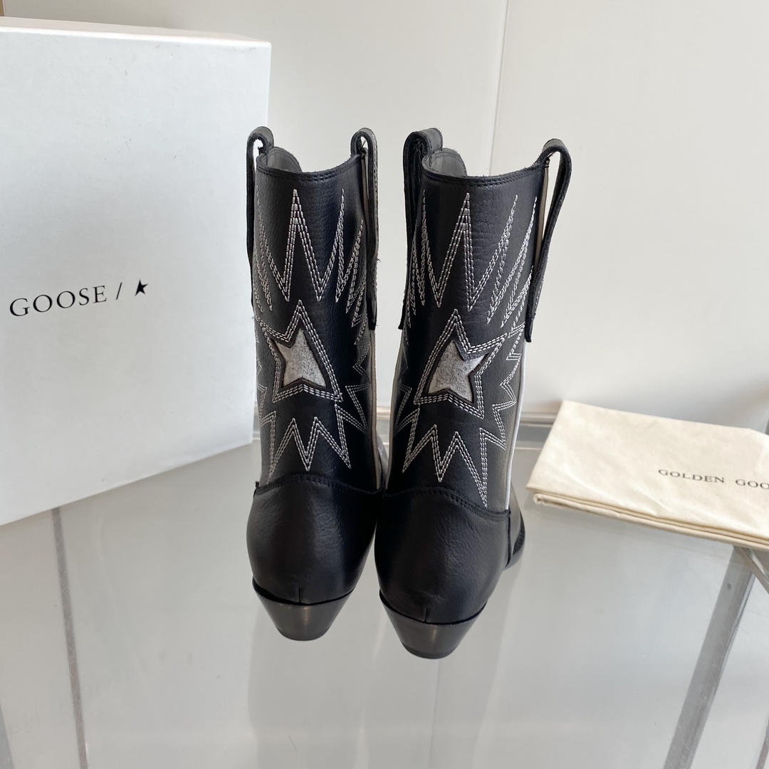 Black Western Ankle Boots