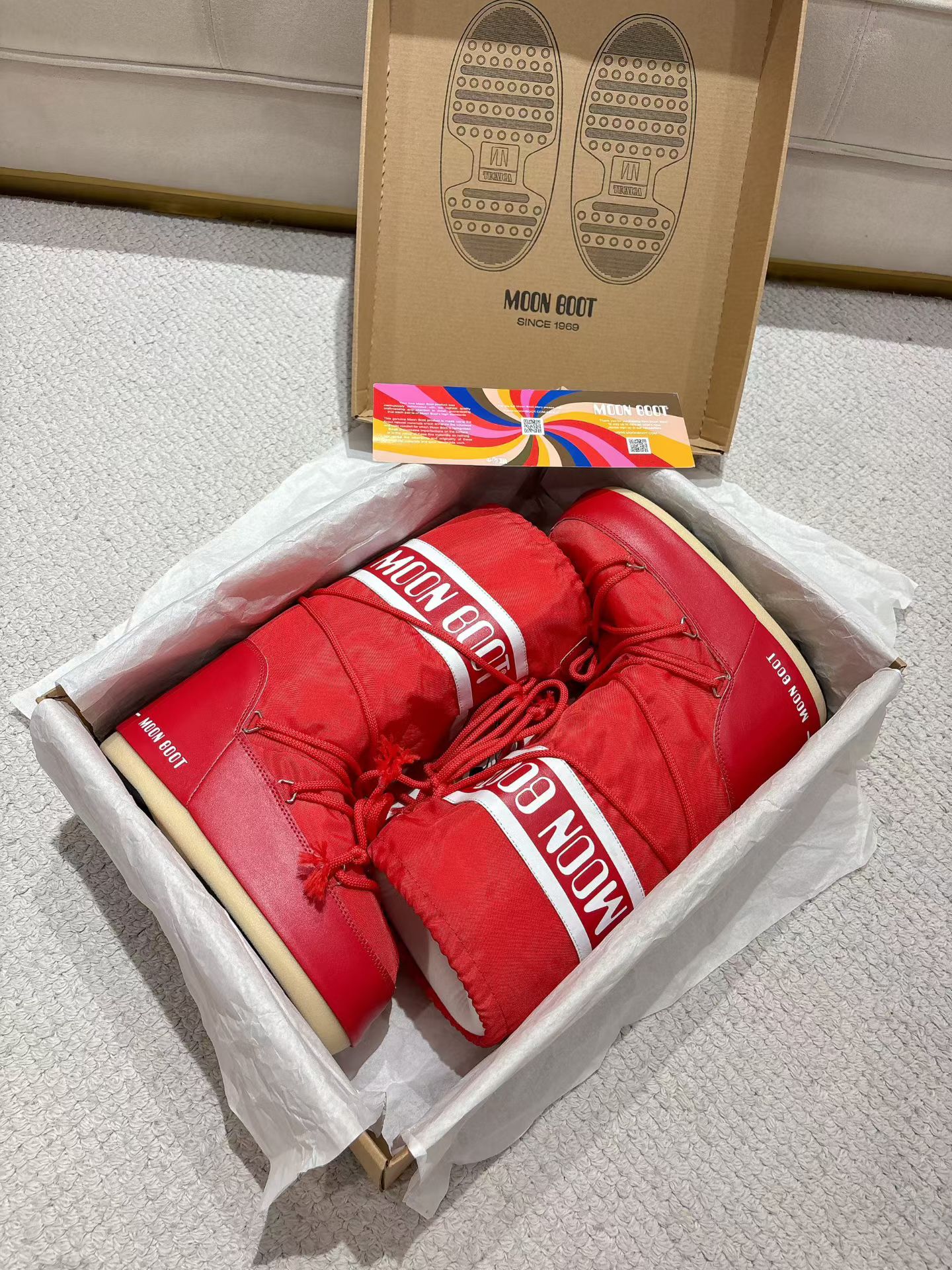 MB Classic Red Snow Boots