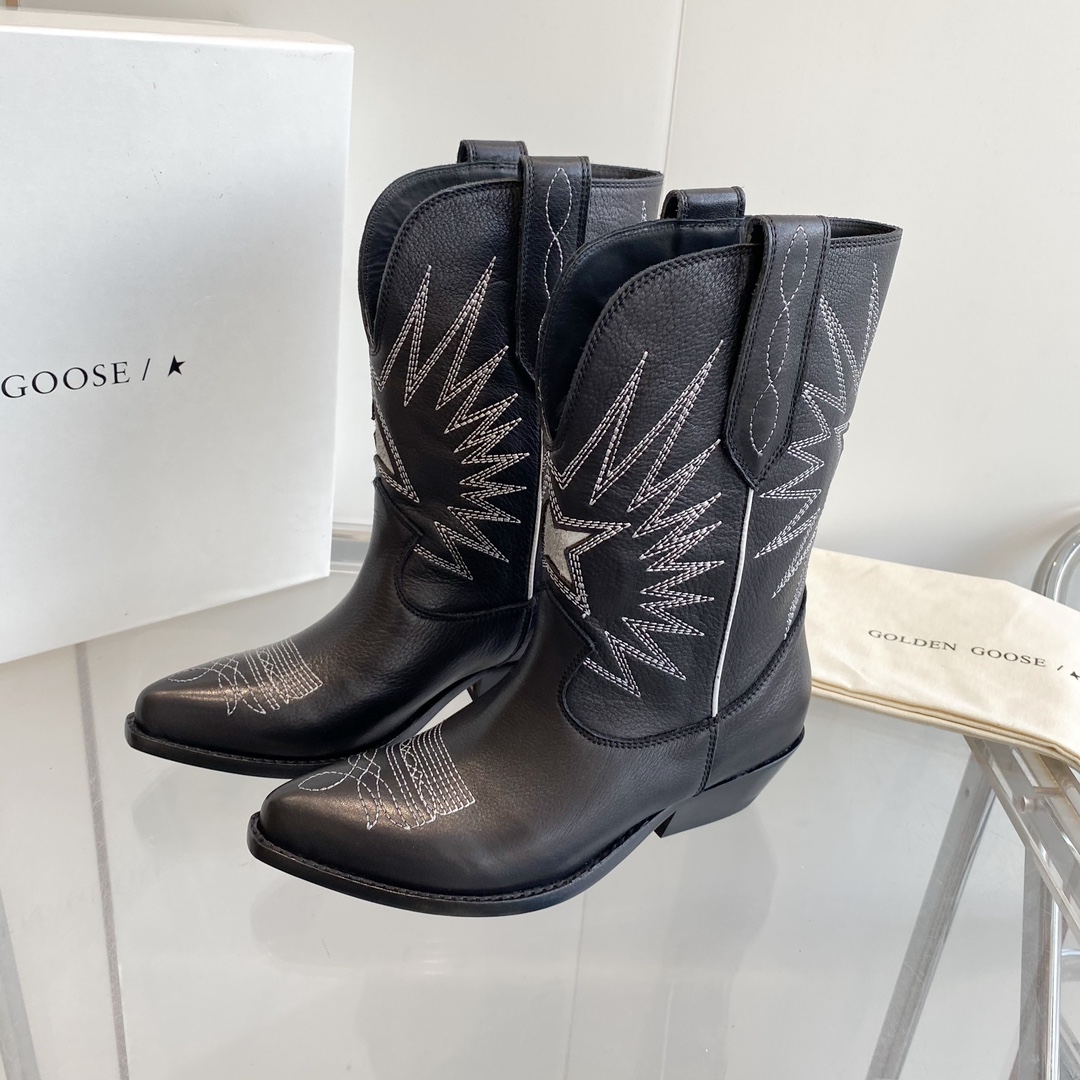 Black Western Ankle Boots