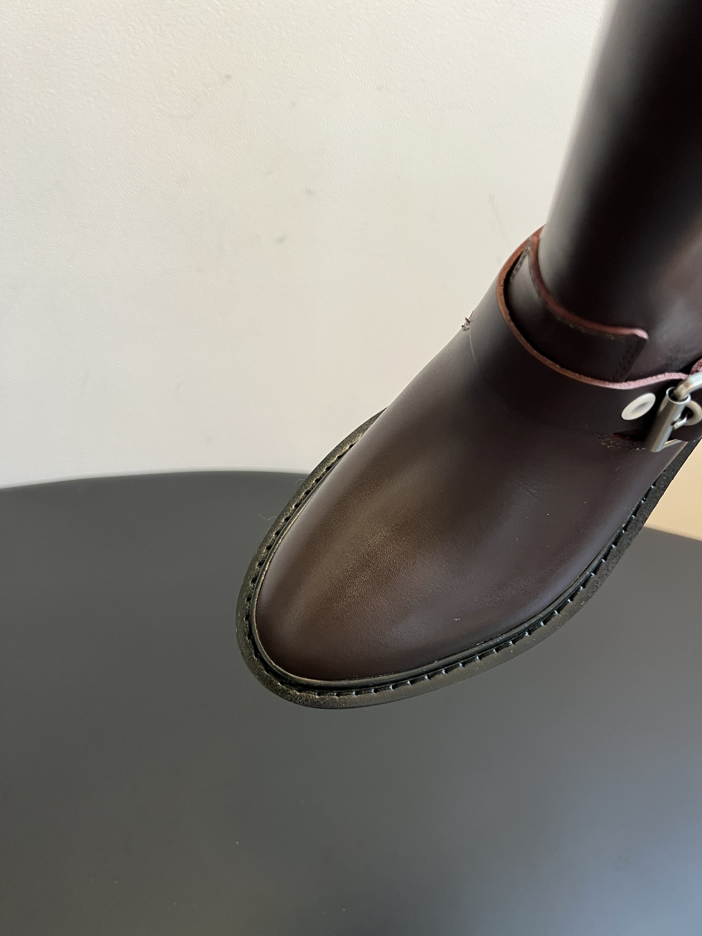 Brown Leather Engineer Boot