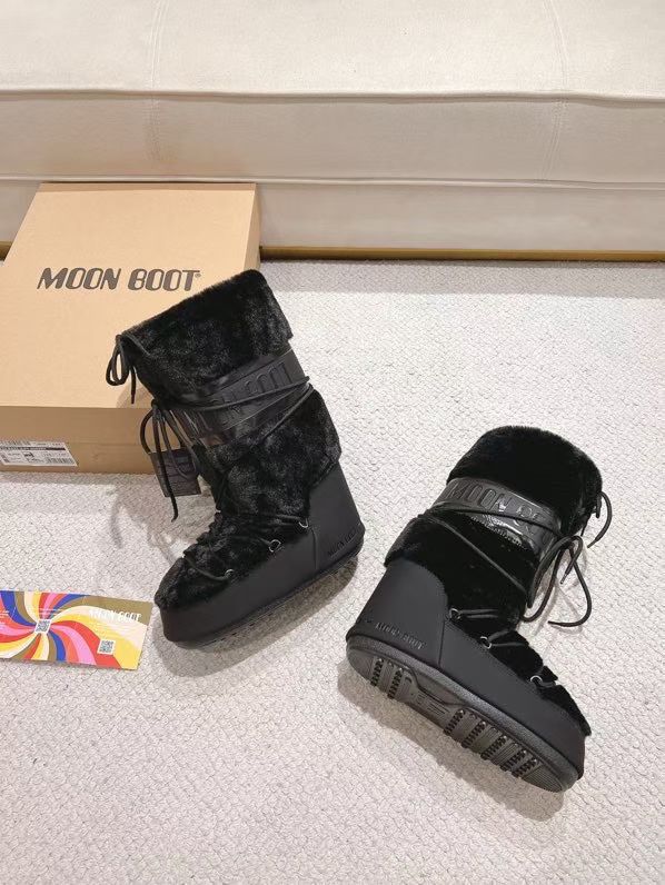 MB Black Fur Winter Boots