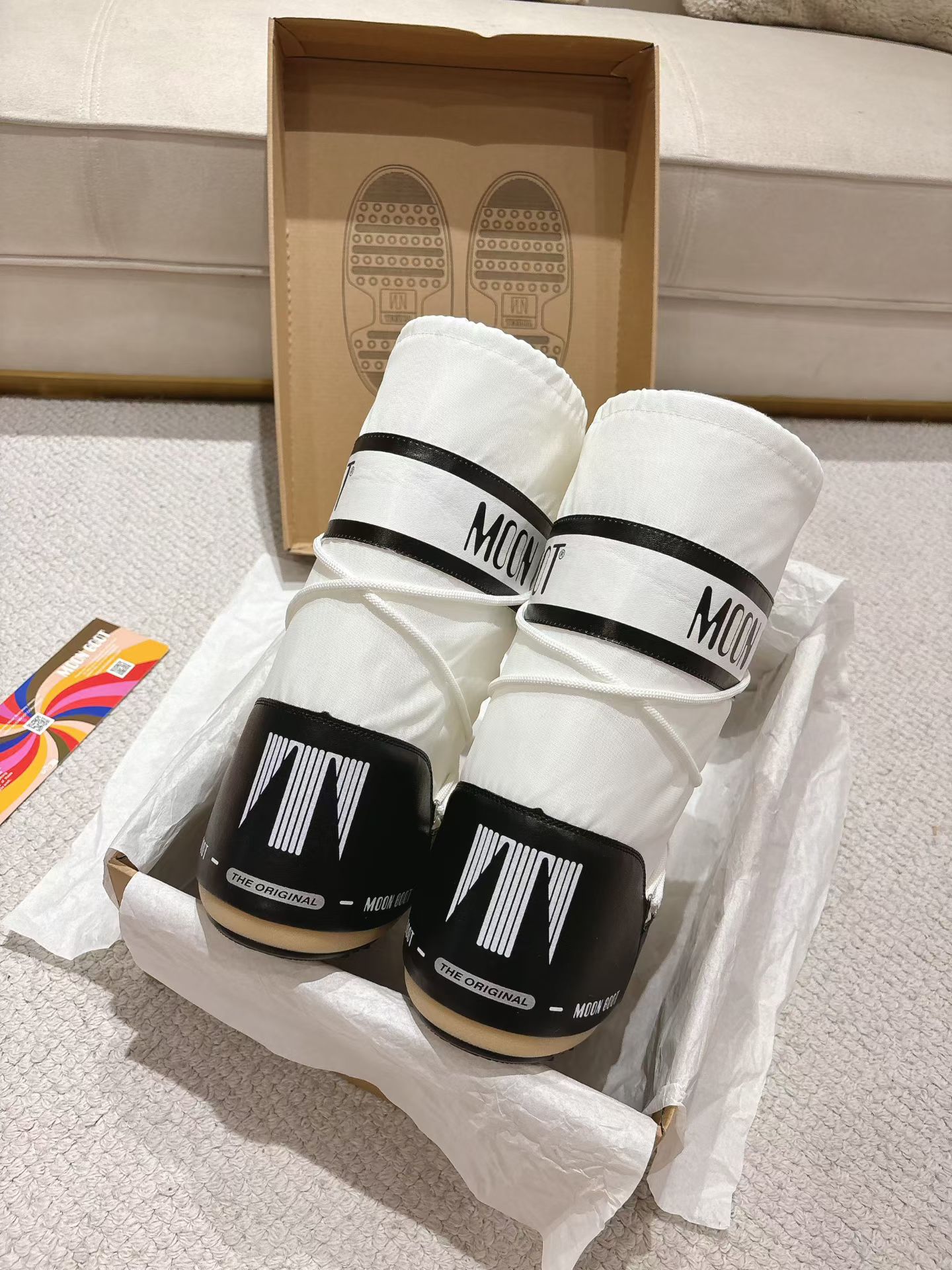 MB White Snow Boots