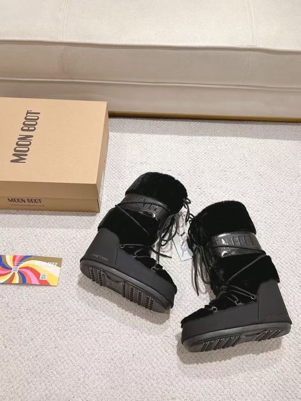MB Black Fur Winter Boots