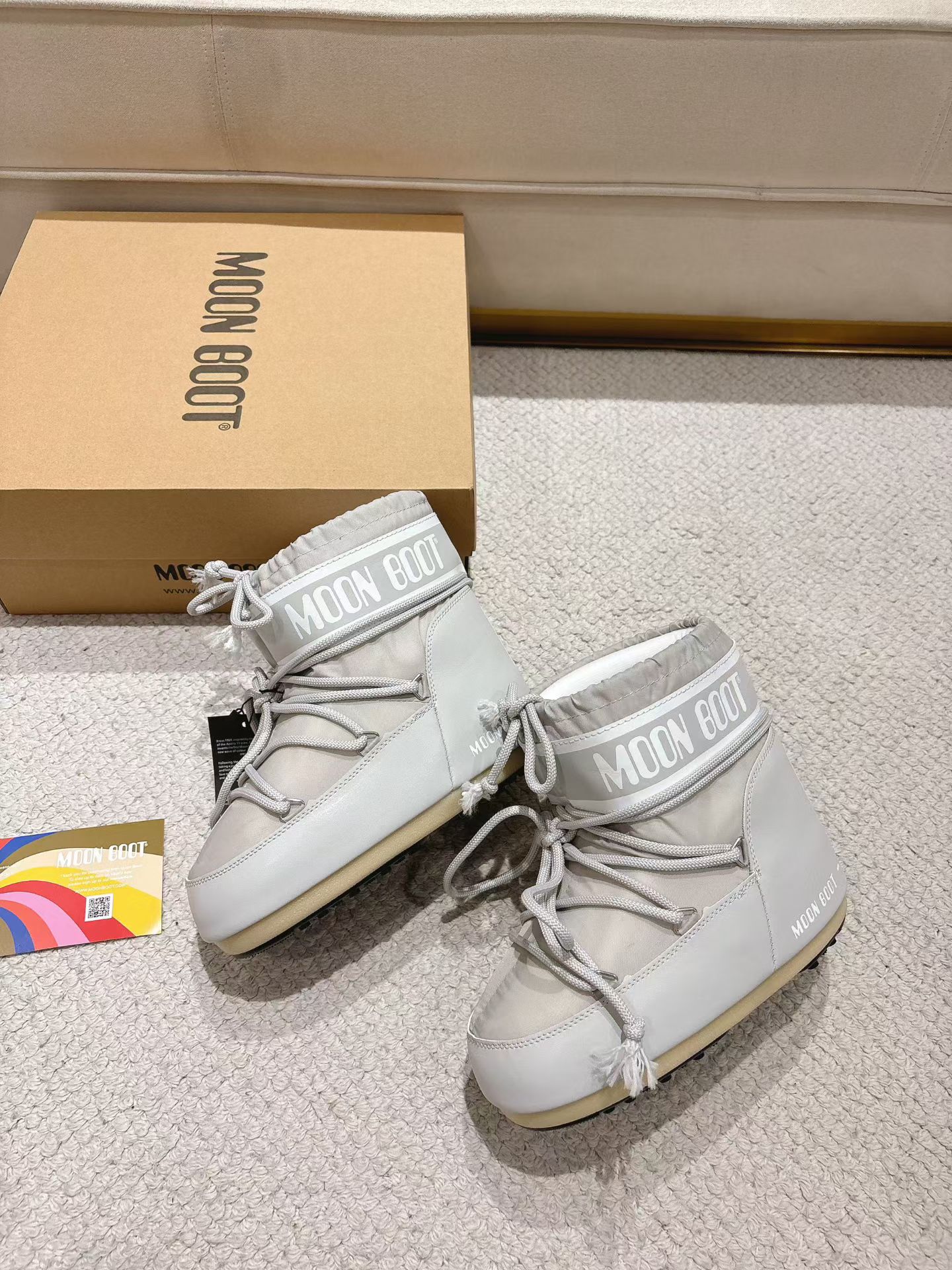 Icon Light Grey Snow Boots