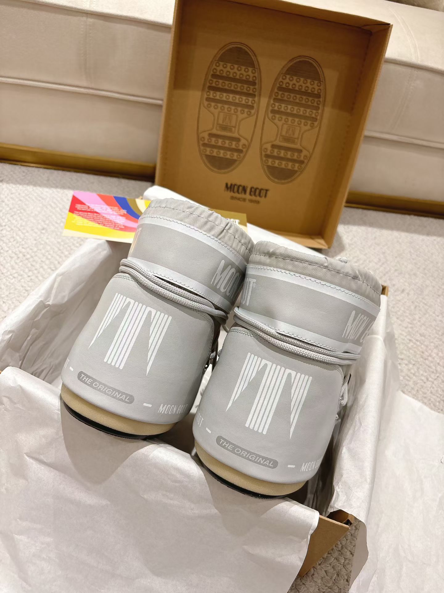 Icon Light Grey Snow Boots