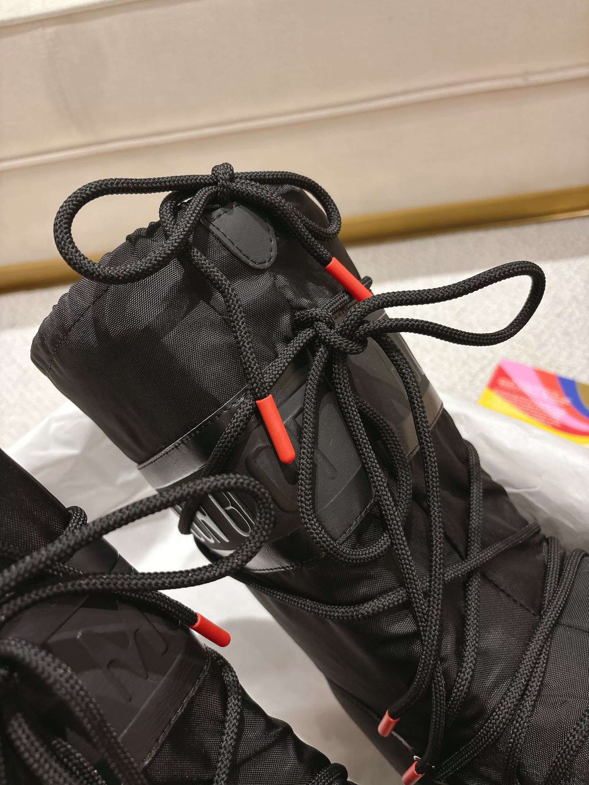 MB Nylon Black Snow Boots