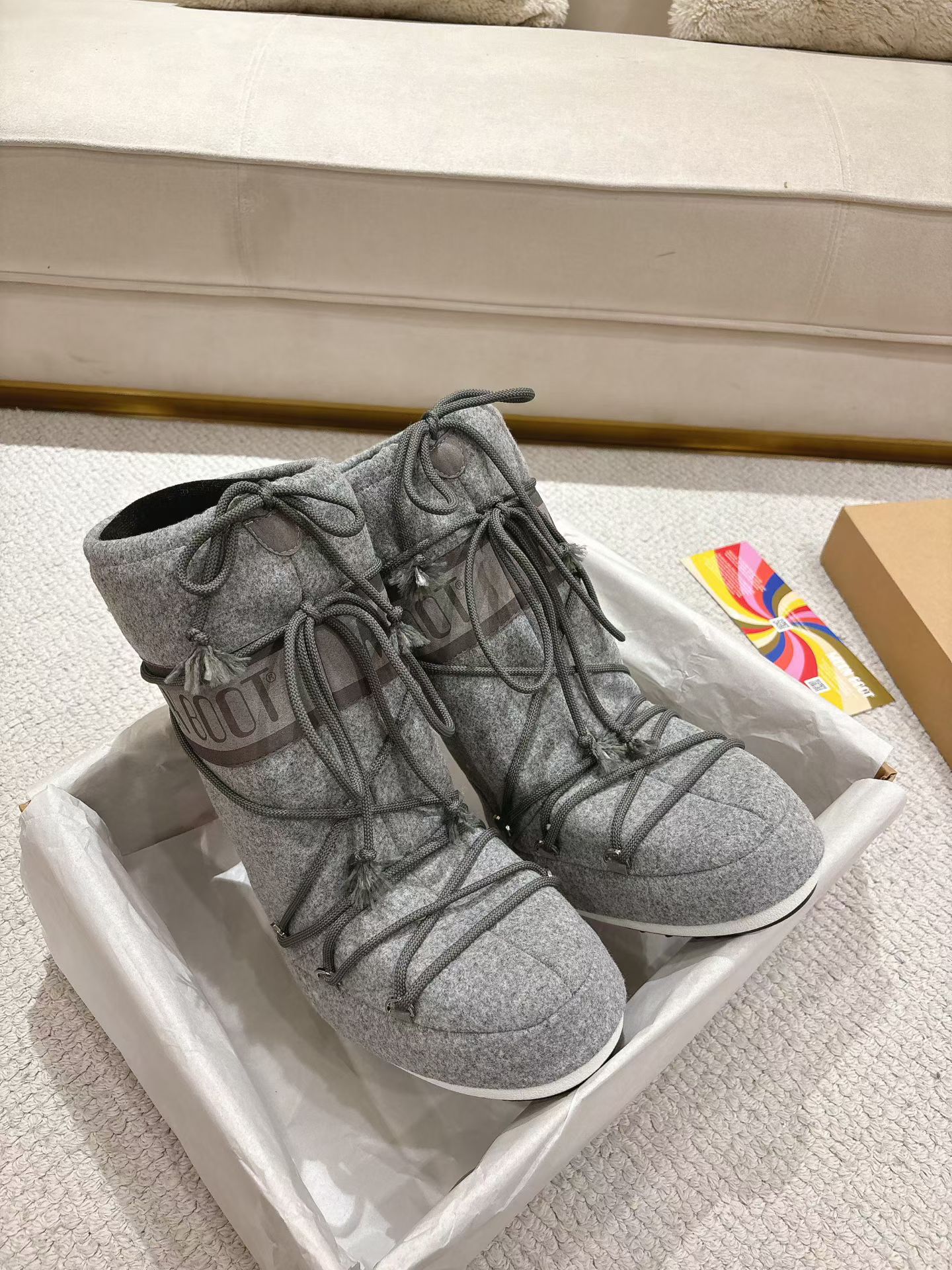 MB Classic Grey Winter Boots