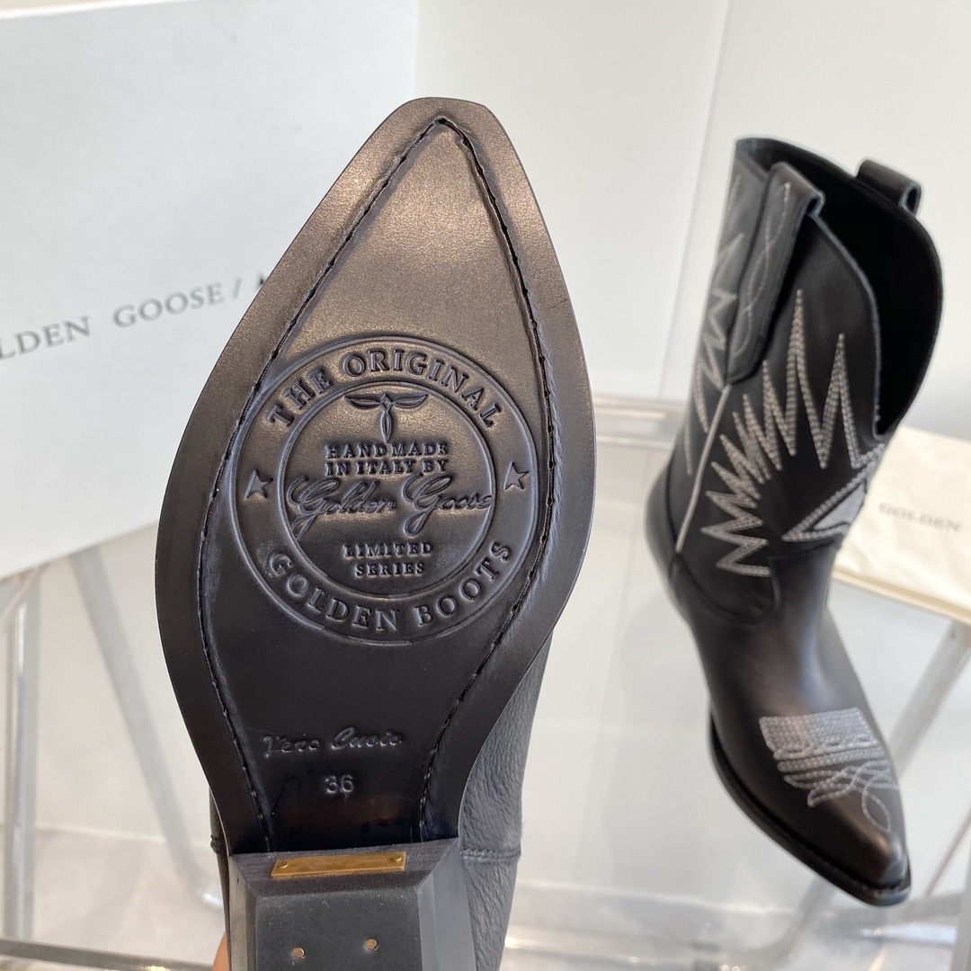 Black Western Ankle Boots