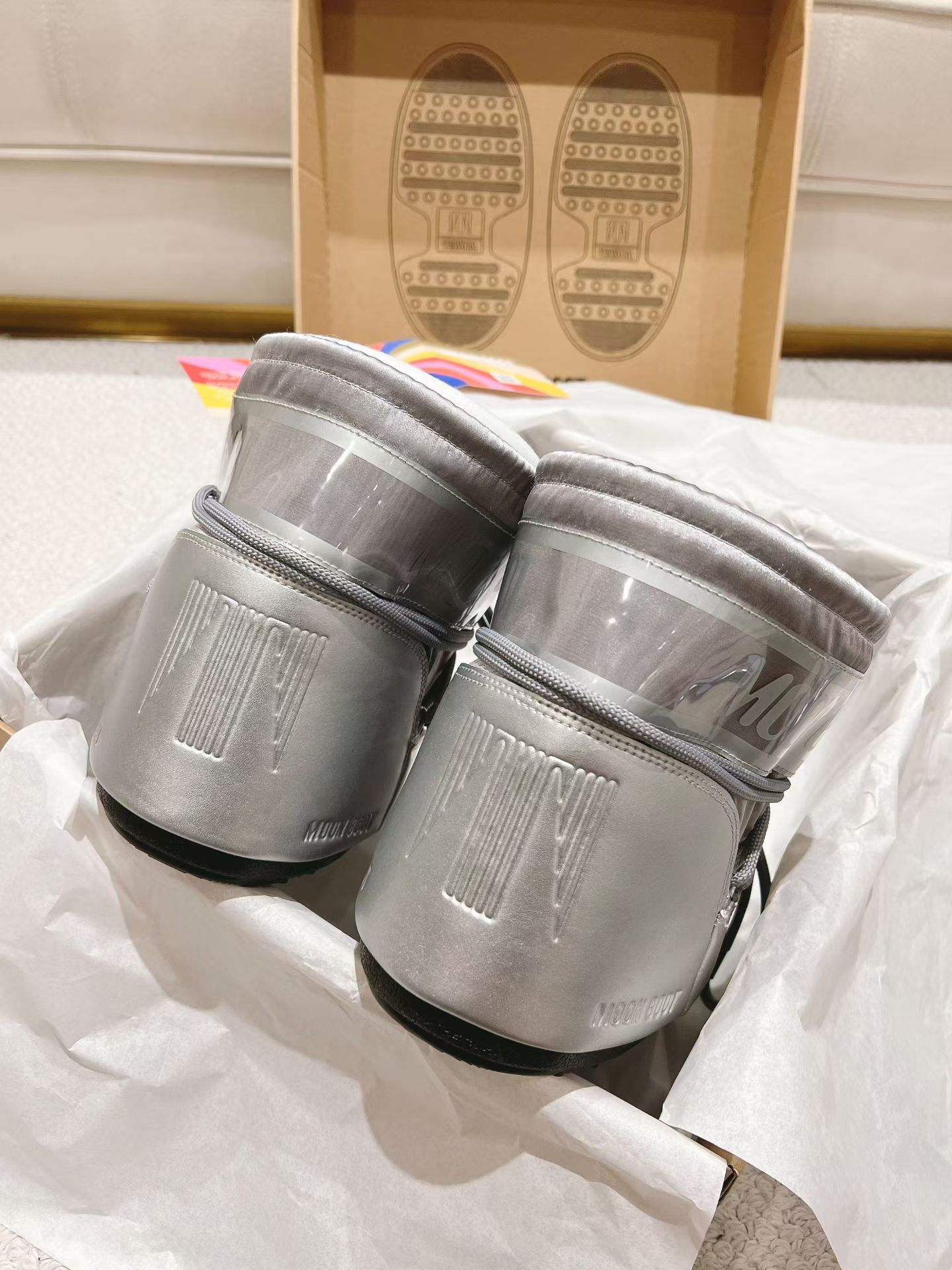 MB Classic Silver Short Boots