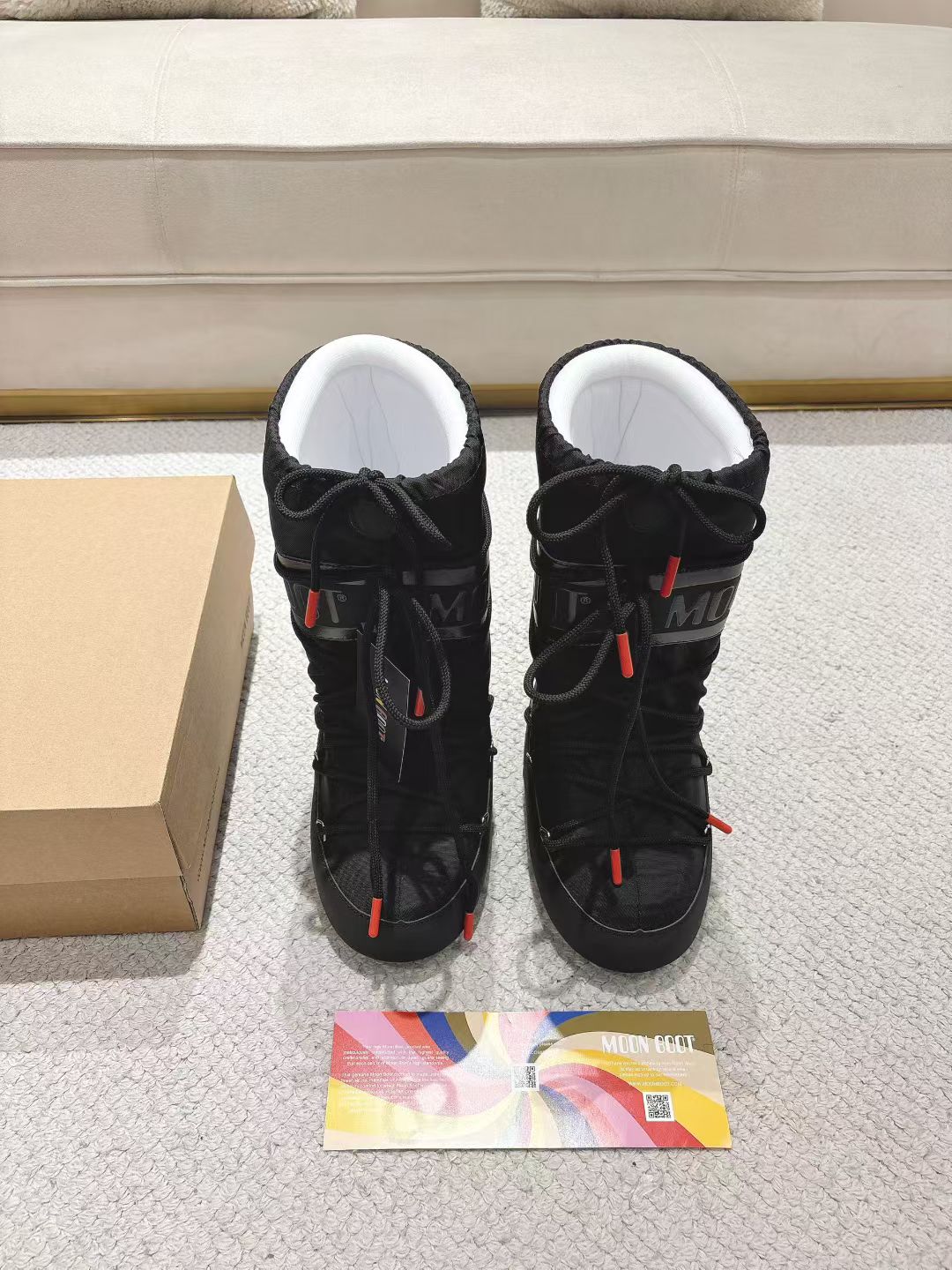 MB Nylon Black Snow Boots