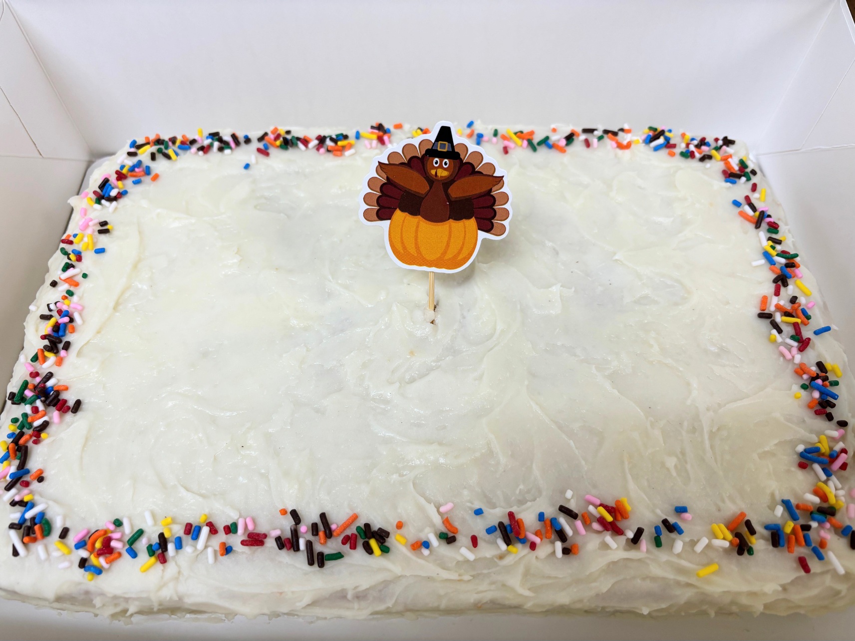 Frosted Theme Cake with FREE topper