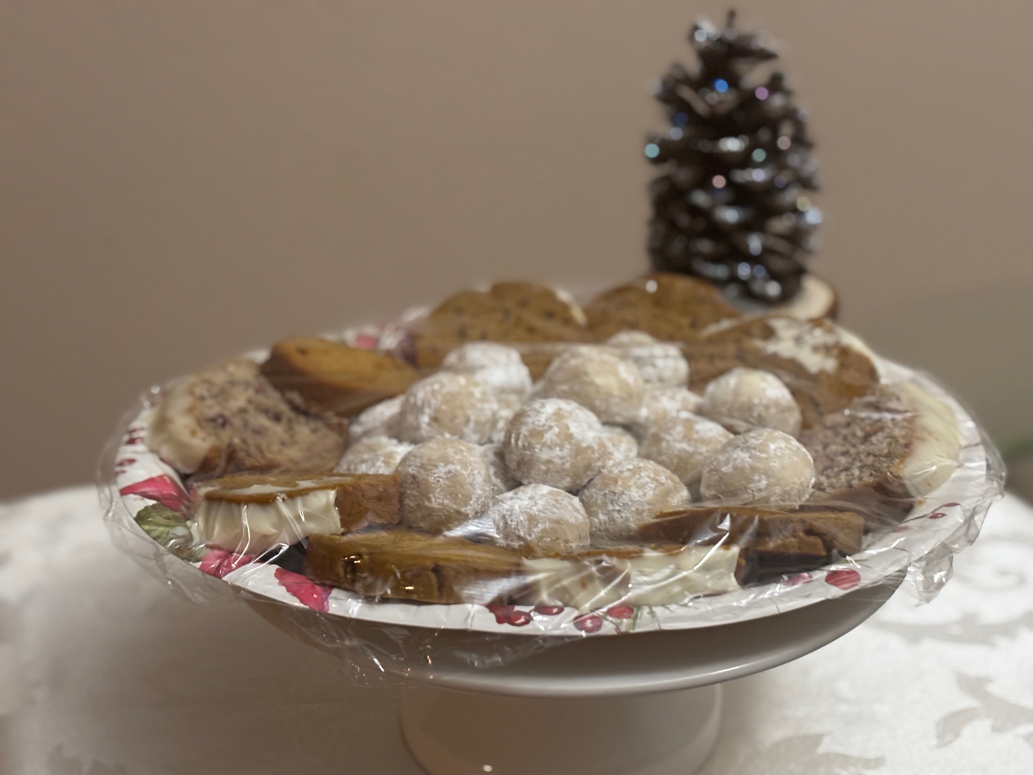Holiday Cookie and Loaf Platter (12x10 inch oval)