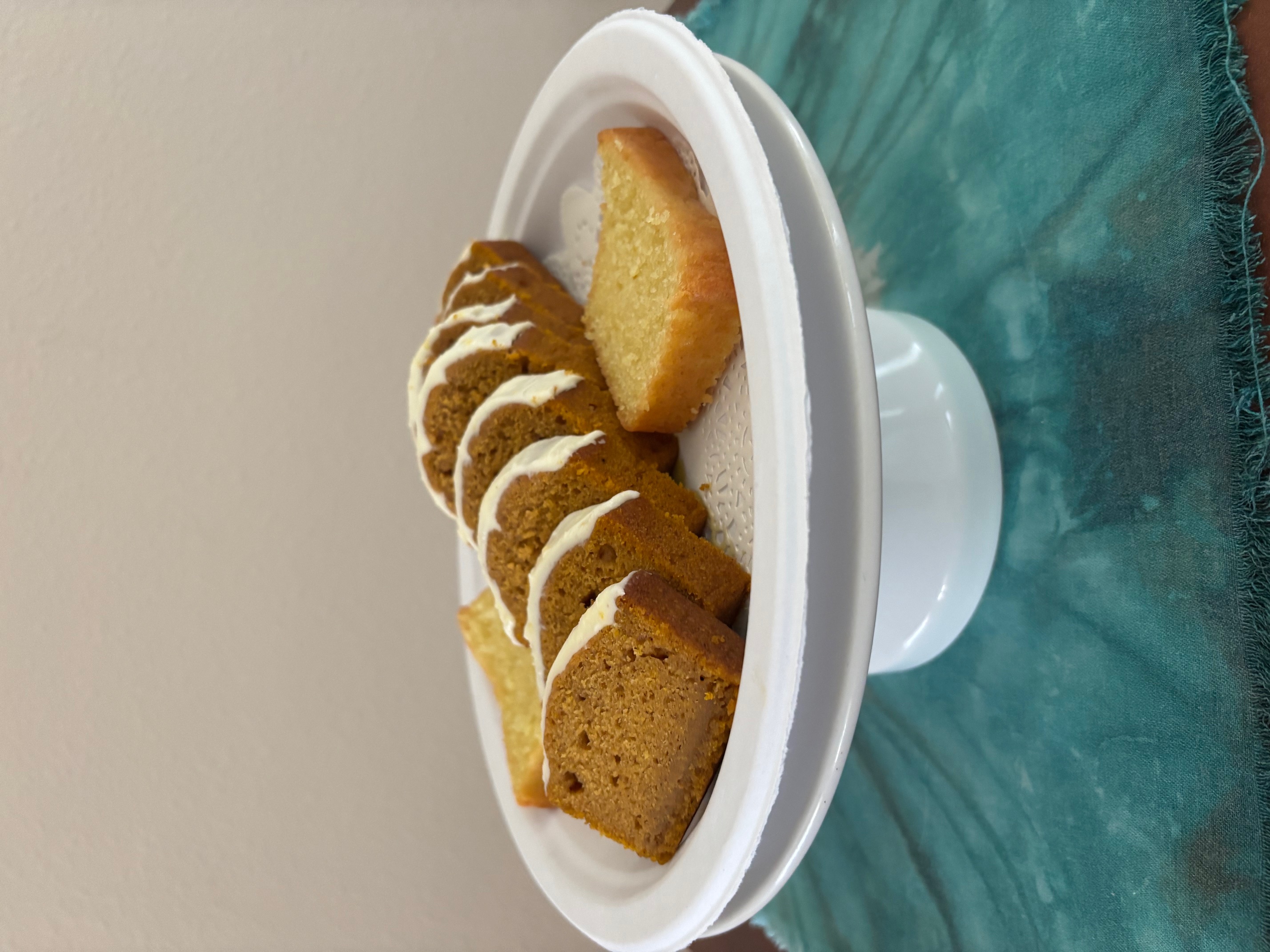 Gluten Free Pumpkin Bread Loaf with or without Cream Cheese frosting