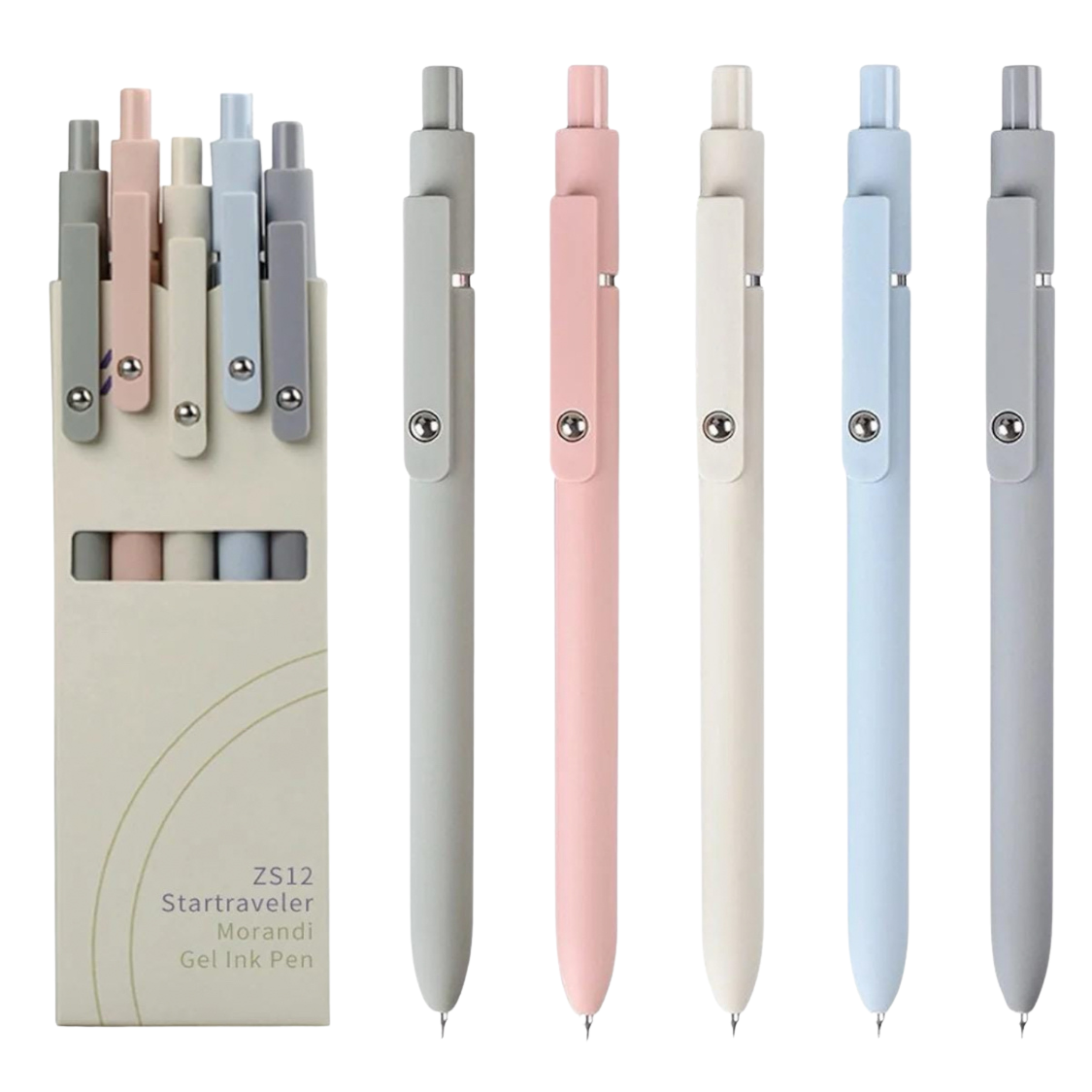 Pastel Soft Tone Morandi Gel Pens: 0.5mm Fine Point