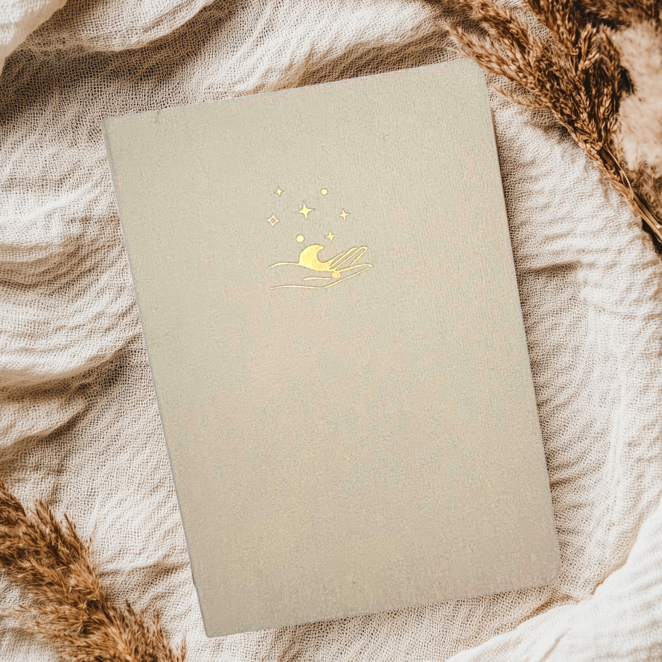 Mystical Moon Linen A5 Dot Grid Journal