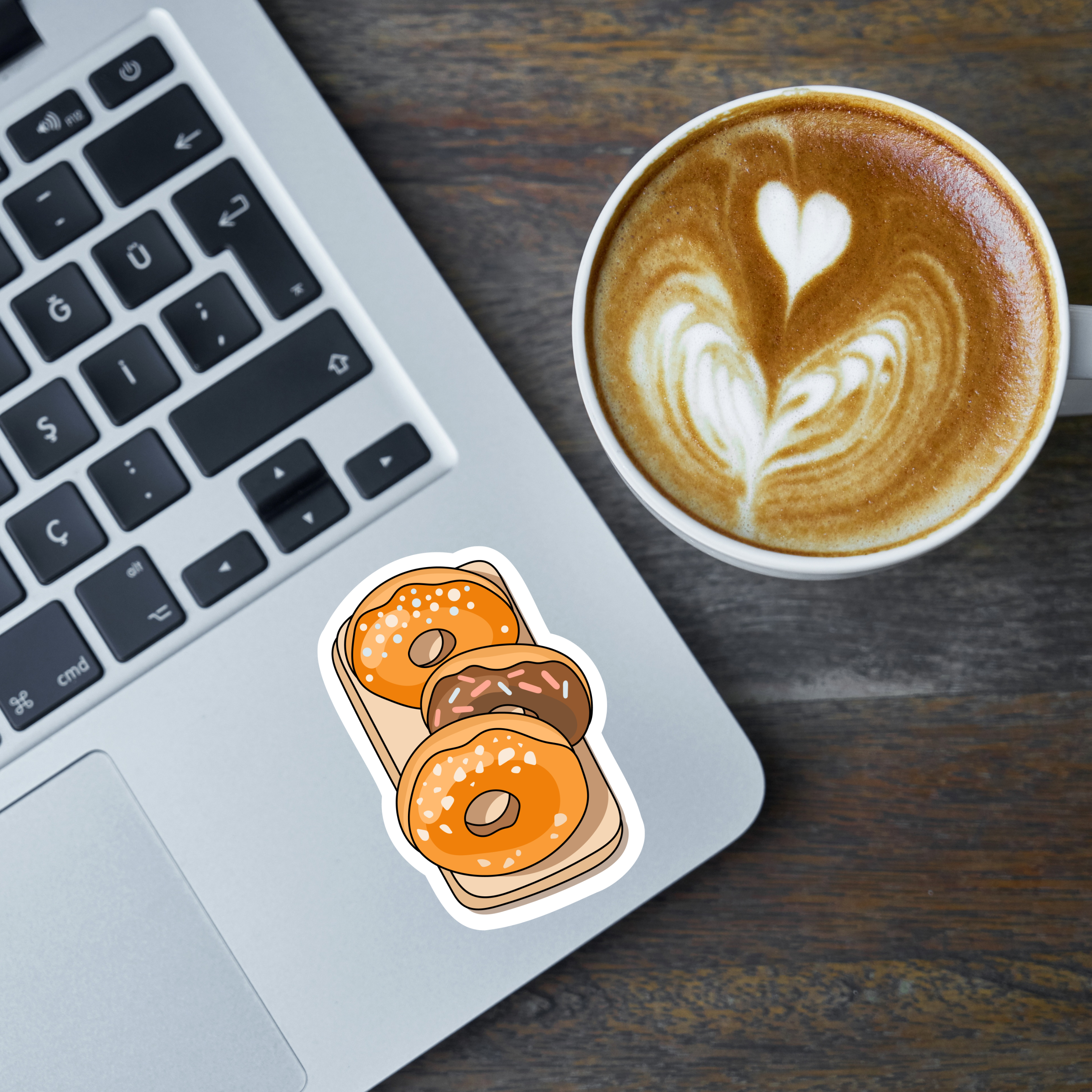 Donut Tray Vinyl Sticker