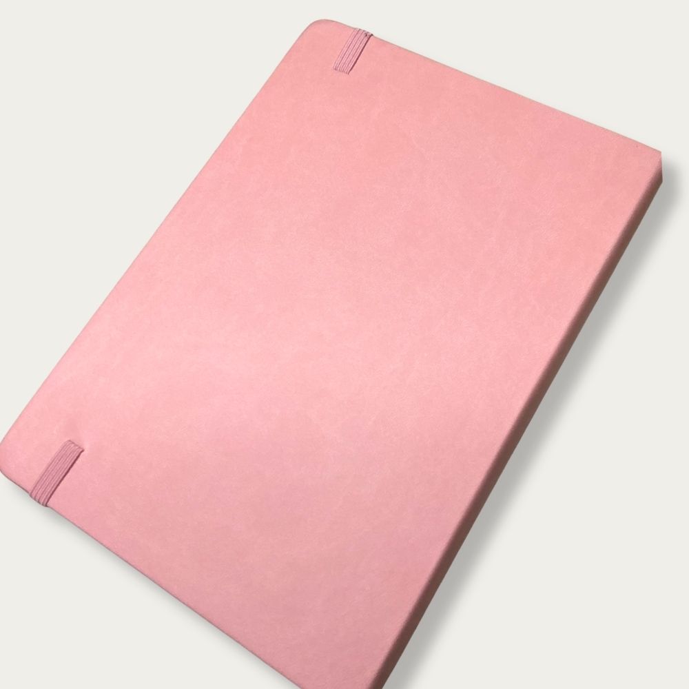 Pink Strawberry Vegan Leather A5 Dot Grid Journal